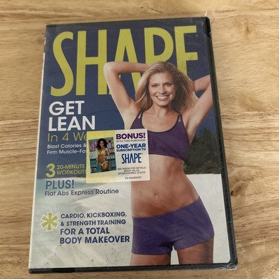 SHAPE GET LEAN IN 4 WEEKS EXERCISE DVD WITH YUMI LEE AEROBICS TONING WORKOUT-NEW