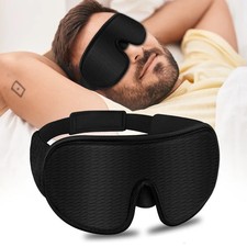 3D Sleeping Mask 100 Blockout Sleep Masks for Women Men with Adjustable Strap S