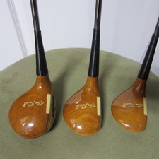 CUSTOM MADE PERSIMMON WOOD SET -  1992 Joe Powell 1,3,5