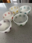 VTG Fire King Tulip Pattern Cottage Cheese Bowl 10 oz Set of five
