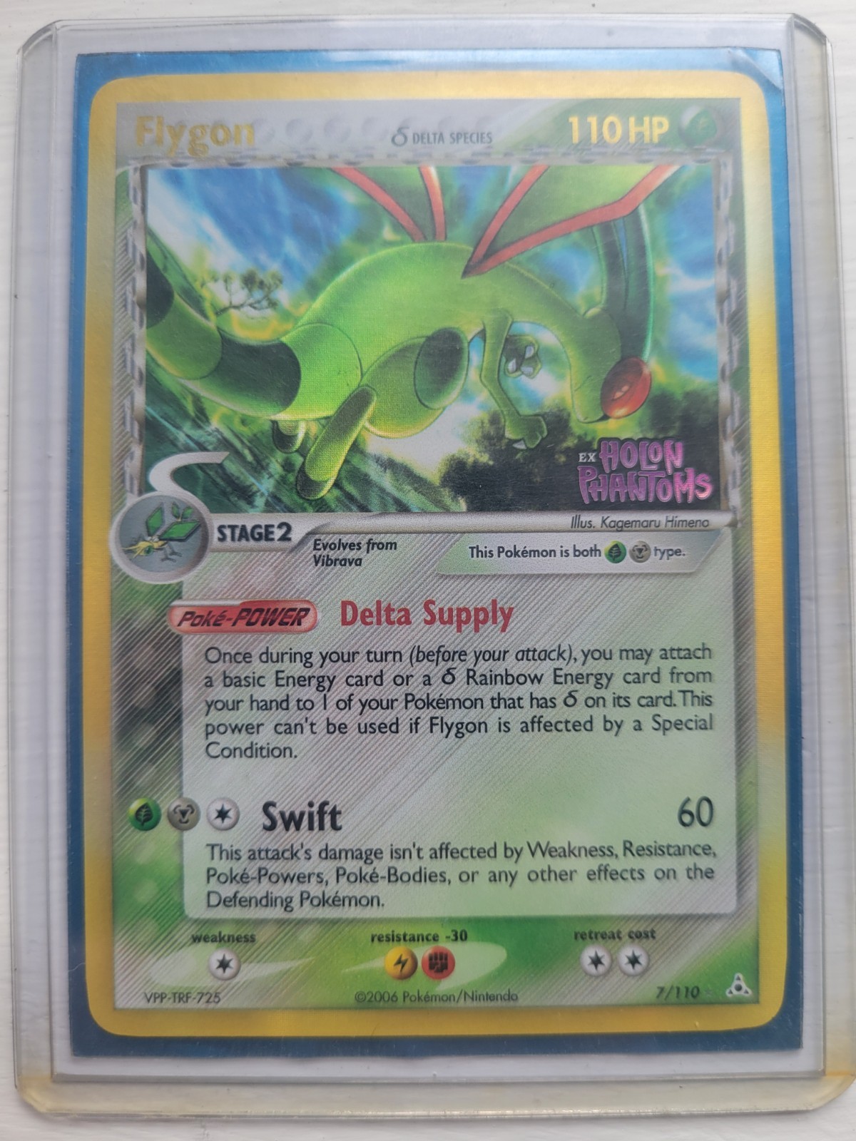 *NM Flygon 7/110 🪰 STAMPED - EX HOLON PHANTOMS - Reverse Holo - Pokemon Card