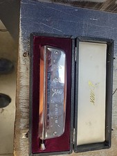 A very nice boxed vintage musical item /A LARK CHROMATIC HARMONICA