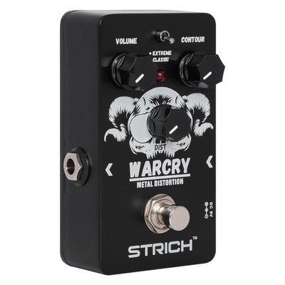 Metal Distortion Guitar Pedal, WARCRY Distortion 2 Modes Fat, Boost, Normal C...