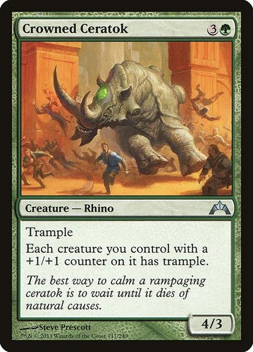 4x Crowned Ceratok - GTC (Gatecrash) #117 MTG Magic The Gathering Playset