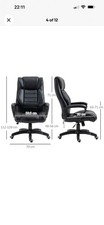 Vinsetto High Back 6 Points Vibration Massage Executive Office Chair, Black