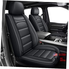 Seat Covers Fit for Dodge RAM 1500 2012-2025 2026: Curved Bench 017 Blackline