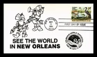 US COVER LOUISIANA WORLD EXPOSITION FIRST DAY ISSUE HAND MADE