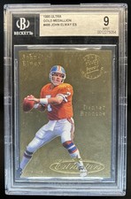 1995 Fleer Ultra John Elway Gold Medallion #486 Broncos BGS 9