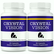 Crystal Vision Capsules, Advanced Vision Support Formula for Eye Health - 2 Pack