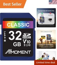 Versatile 32GB SD Card - Shockproof, Waterproof for All Digital Devices