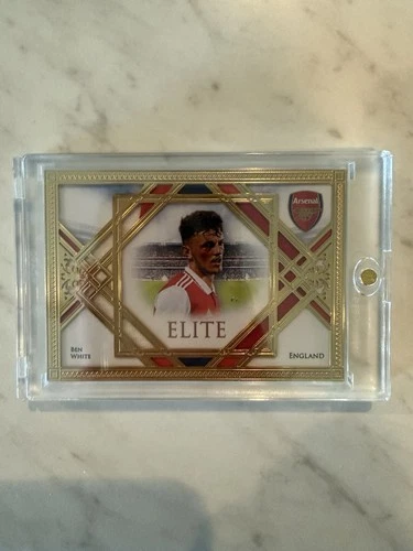 2024-25 Arsenal Futera Unique Ben White 03/06 23KT Gold Frame Memorbilia #AEL07