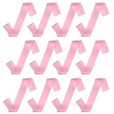 12Pcs Blank Satin Sash 71" x 4.7" Pageant Sash for Decoration Pink