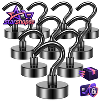 Grtard Magnethaken Schwarz 10 StüCk 10 Kg+ Magnetische Haken