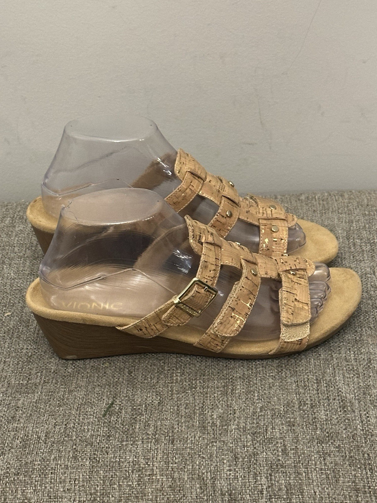 Vionic Park Radia cork wedge sandals Tan Size 8