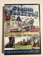 Steam Festival USA DVD QJ 7081 6983 UP 844 3985 Trains Railway NEW