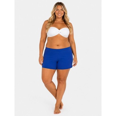 NWT Swimsuits For All Blue Chlorine Resistant Swim Shorts 24 3X