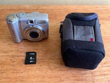 Canon PowerShot A580 Digital Camera 8MP 4x Zoom Retro Camera 8GB Card & Case