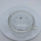 PYREX 019 Clear Glass Casserole Baking Dish (20oz/600ml) With Lid