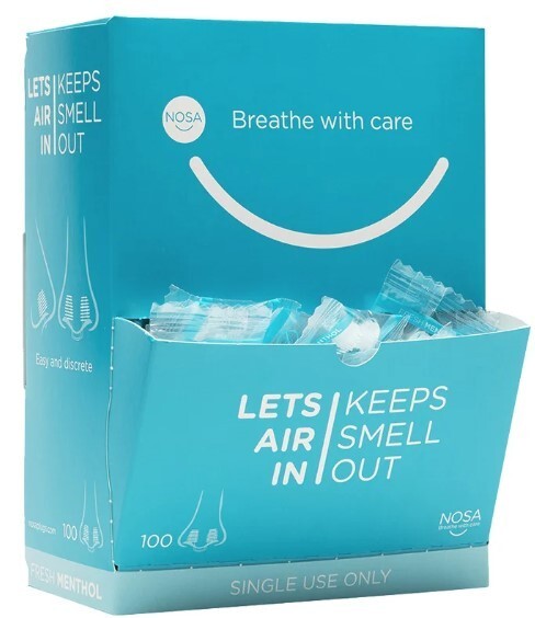 NOSA Plugs Nasenstöpsel Menthol Geruchsstop Neutralisierung von Gerüchen diskret