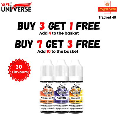higo vape liquid HIGO CRYSTAL Nic Salt 10ml E-liquid 10mg 20mg Vape Juice | Fast Free  Dispatch