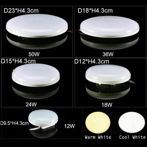 LED Ceiling Light Panel Down Lights Bright Round Living Room Bathroom Wall Lamp - Picture 6 of 12