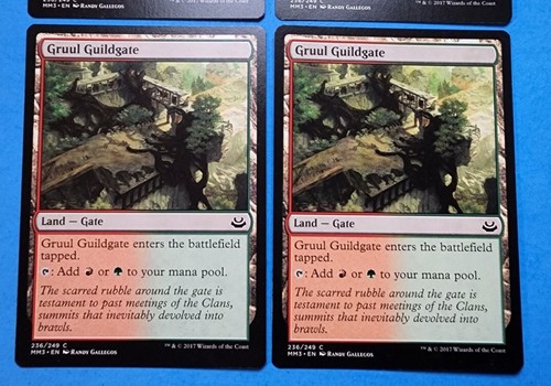 4x Gruul Guildgate Modern Masters 2017 Mtg Magic Card Dual Land Gate Mana 236 - Picture 3 of 4