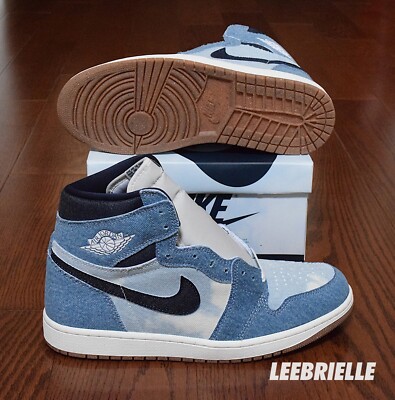 Nike Air Jordan 1 Retro High OG Denim Summit White Obsidian Nike Air Jordan 1 Retro High OG Denim Summit White Obsidian
