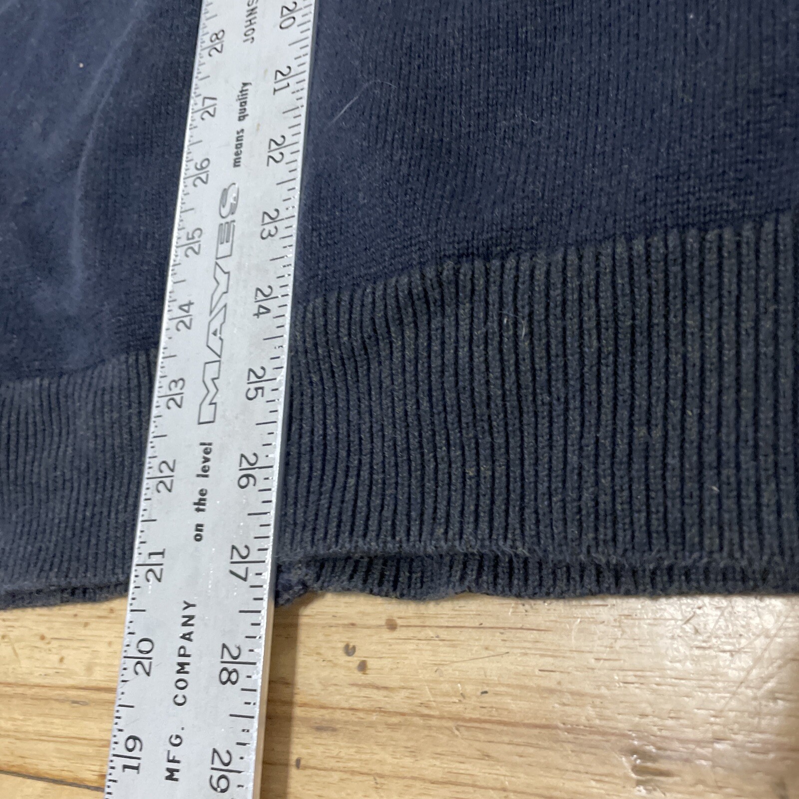 Banana Republic Cardigan Men XL Navy Blue Shawl Neck Full Zip Knit Sweater Golf image 9