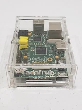 Adafruit Pi Black Case Clear Cover Enclosure for Raspberry Pi 