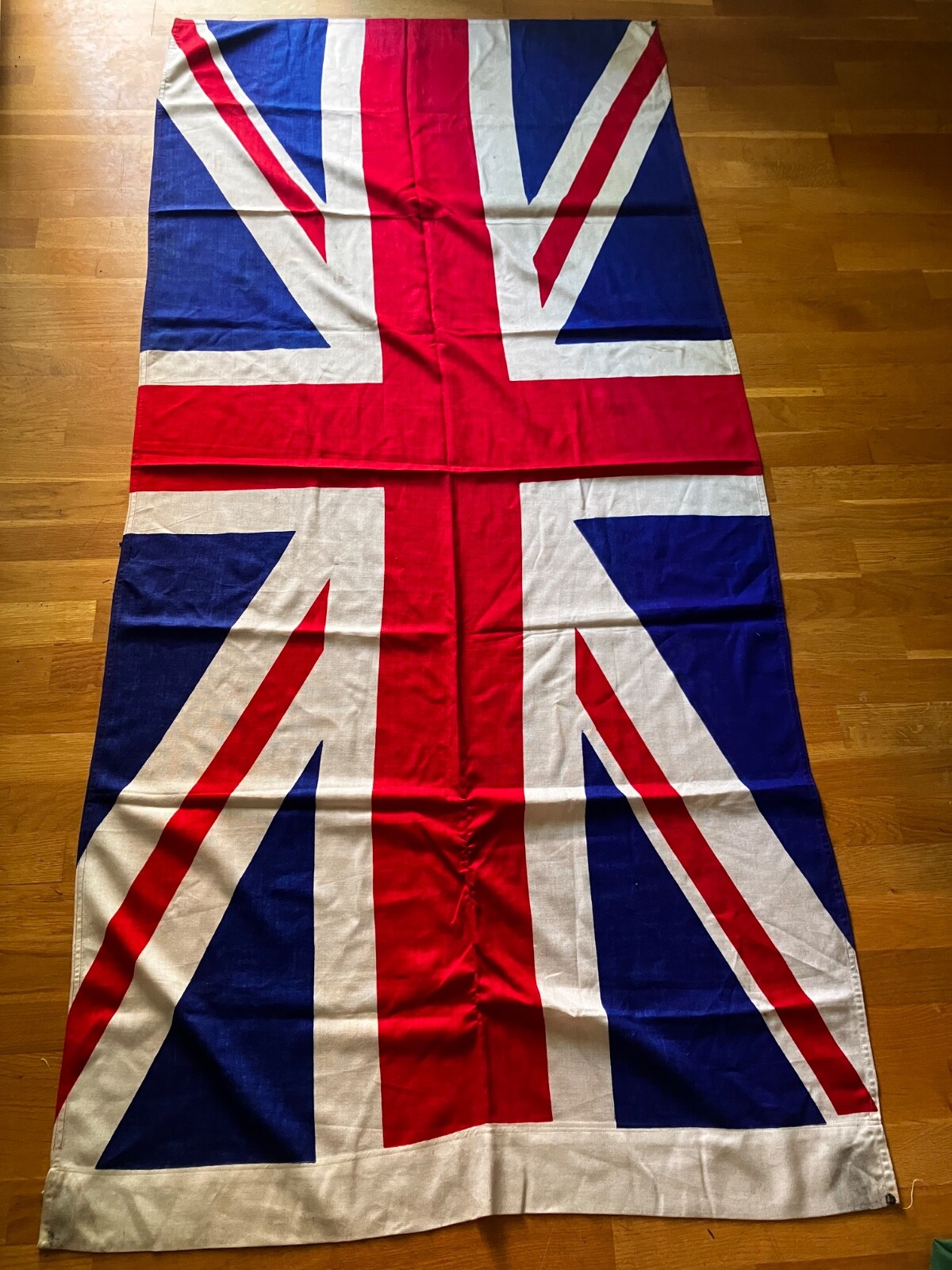 Vintage Large Sewn Wool UK Union Jack British Flag Cloth