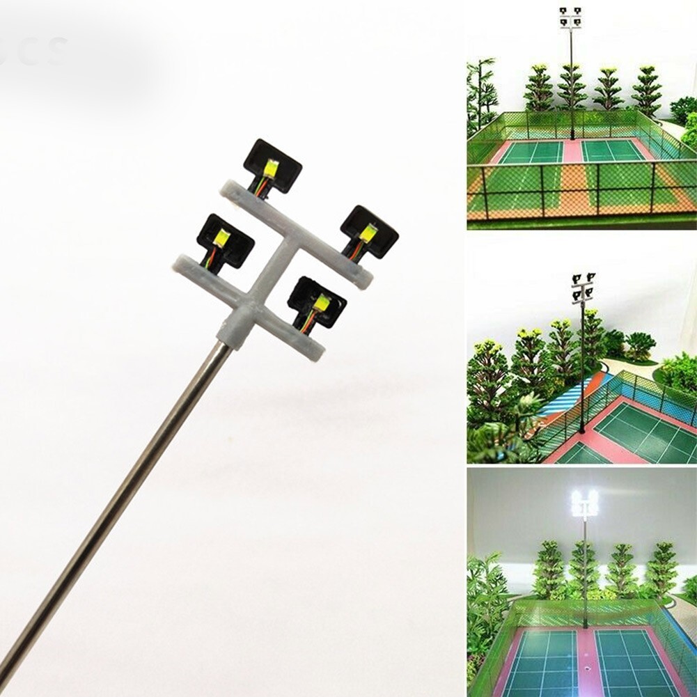 10pcs Model Railway Led 1:160 Lamps N Scale 4.5cm Round Head Street Lights