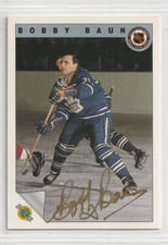 1992 Ultimate  Toronto Maple Leafs  #30 Bobby Baun  Autograph