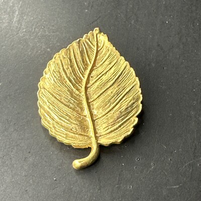 Ancienne Broche En Plaquer Or 18k 750 Art Déco Nouveau créateur LDADPR