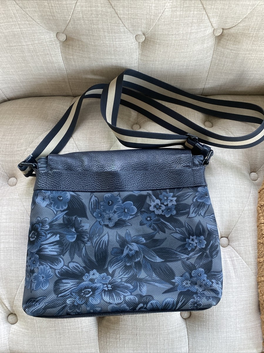 COACH Charlie Messenger Bag F59301 Blue Floral Hawaiian Bag | eBay