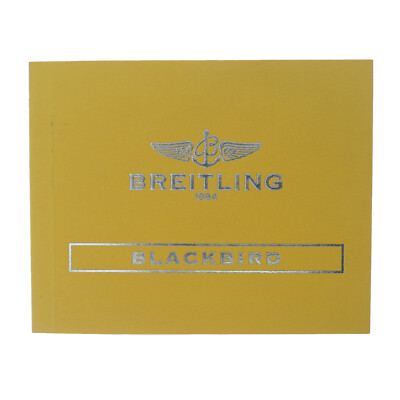 BREITLING BLACKBIRD INSTRUCTIONS MANUAL