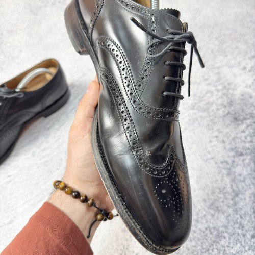 Loake 202 B Mens Black Leather Classic Oxfords Brogues US11.5 UK10.5 EU44.5 - Picture 6 of 16