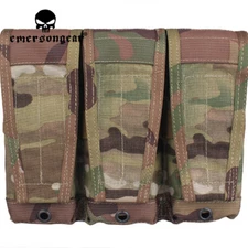 Emersongear Tactical Flap Triple Magazine Pouch Mag Storage Purposed Bag Molle