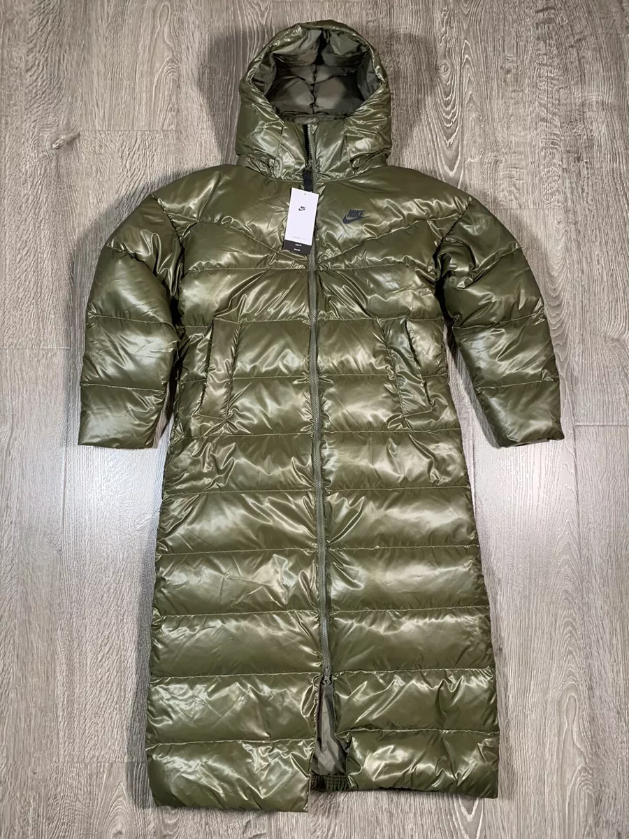 NIKE Womens City Series Down Parka Therma Fit dh4081 222 OLIVE SMALL