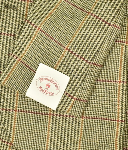 "Brooks Brothers Red Fleece Russell Plaid Tweed Sport Coat" Sz: 42R (NWT) - Picture 7 of 11