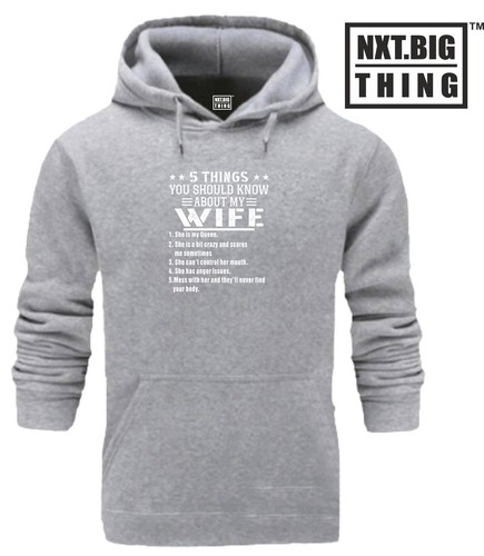 5 Things About Wife Hoodie Funny Husband Marriage Quote Birthday Xmas Gift Top - 第 2/4 張圖片