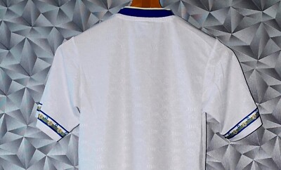 Maillot Domicile Leeds United 1992-1993 Par Admiral - Taille XL, Blanc, Occasion
