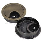 <!--F#f_0-->2Pcs 50mm Round Metal Wire Hole Cover Cable Grommets for PC Computer Desk<!--F/-->
