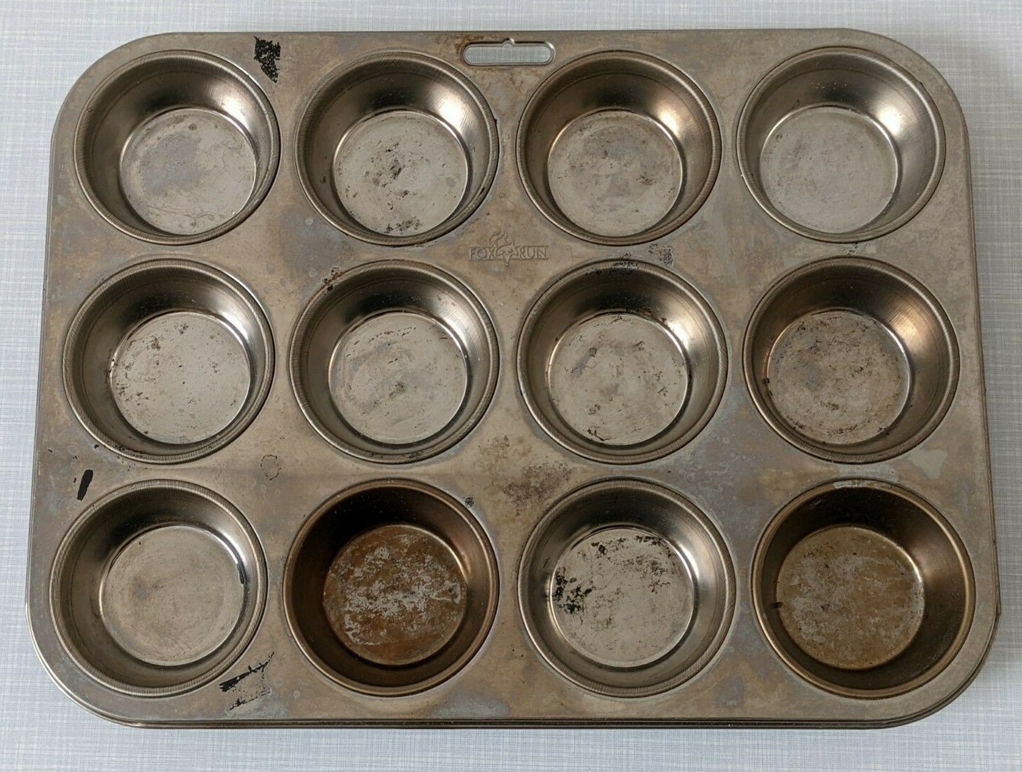 Fox Run Muffin Tins Pan Set of 2 - 12 Cavity Baking