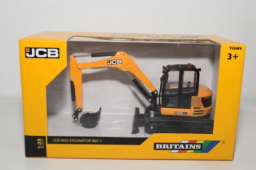 B4 1:32 BRITAINS 43013 JCB MIDI 86C-1 EXCAVATOR EXCAVATOR CRANE MIB 6 - Picture 1 of 11