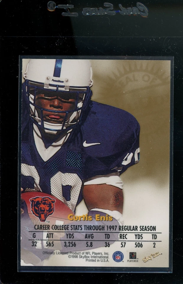 1998 SkyBox Premium Autographics Curtis Enis RC Auto Chicago Bears Penn State - Image 2 of 2