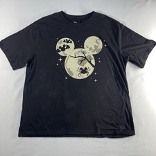 Mickey Mouse Bats Halloween Moon Ears T-Shirt Men  s 2XL 50-52 Disney