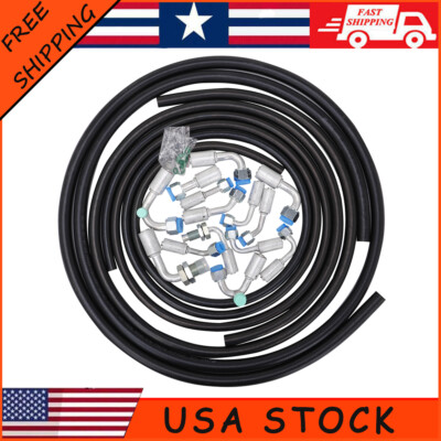 A/C Air Conditioning Ext Length Hoses & Fittings Kit #6/8/10 Hose Kits