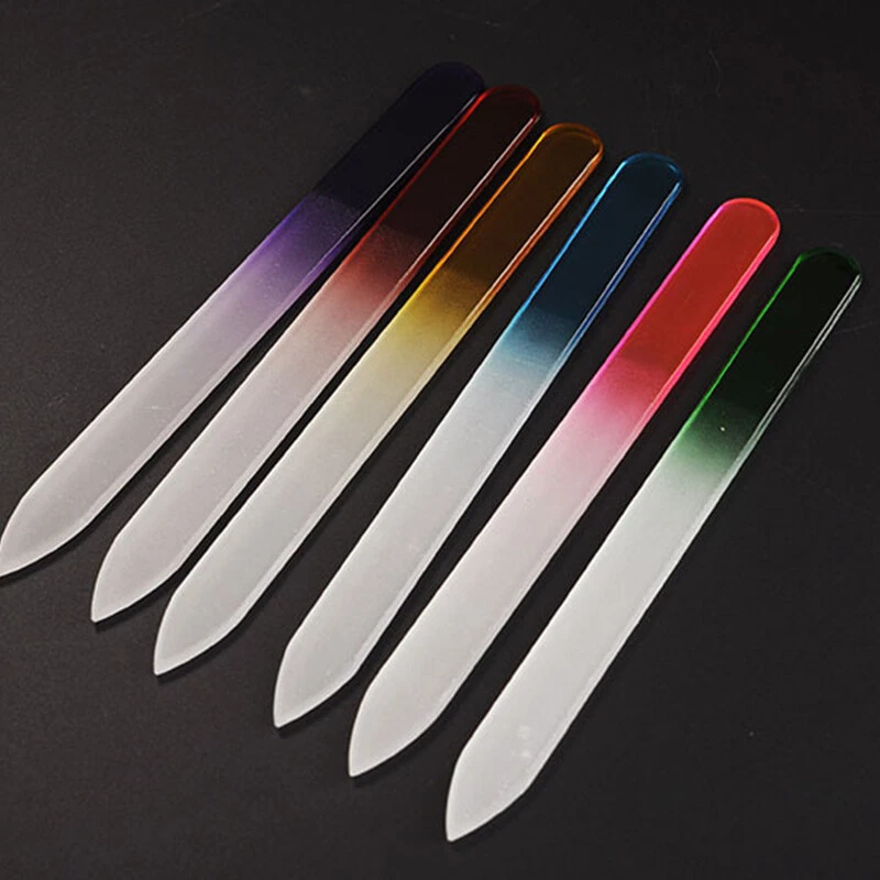 Crystal Glass Nail File Double Side Manicure Pedicure Art Tool Nail File Polish↕ - Image 3 of 4
