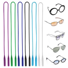 6pcs Elastic Silicone Glasses Straps Sunglass String Holder 20.5''