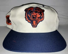 Vtg Chicago Bears Snapback hat cap NFL Football 90s Blockhead American Needle